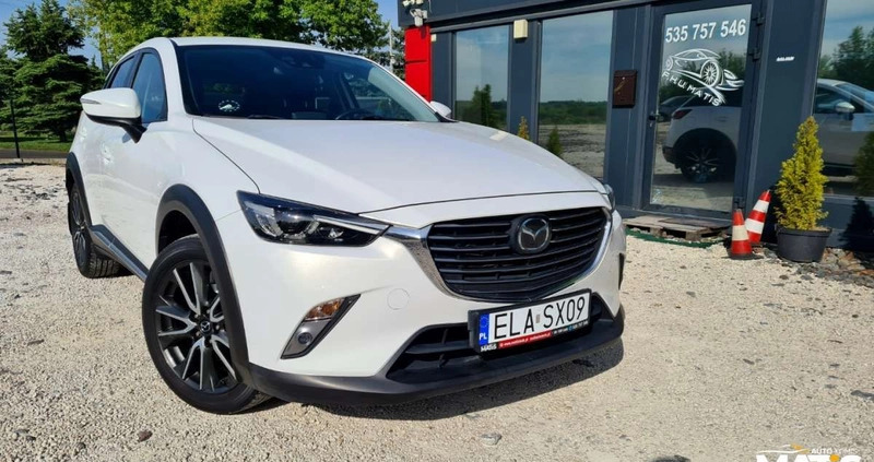 Mazda CX-3 cena 63900 przebieg: 175000, rok produkcji 2015 z Chociwel małe 781